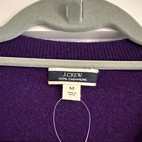J. Crew Rich Purple Cashmere Sweater - Picture 3 of 5